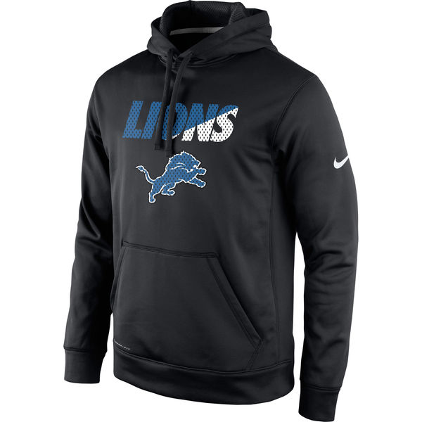 Men Detroit Lions Nike Kick Off Staff Performance Pullover Hoodie Black